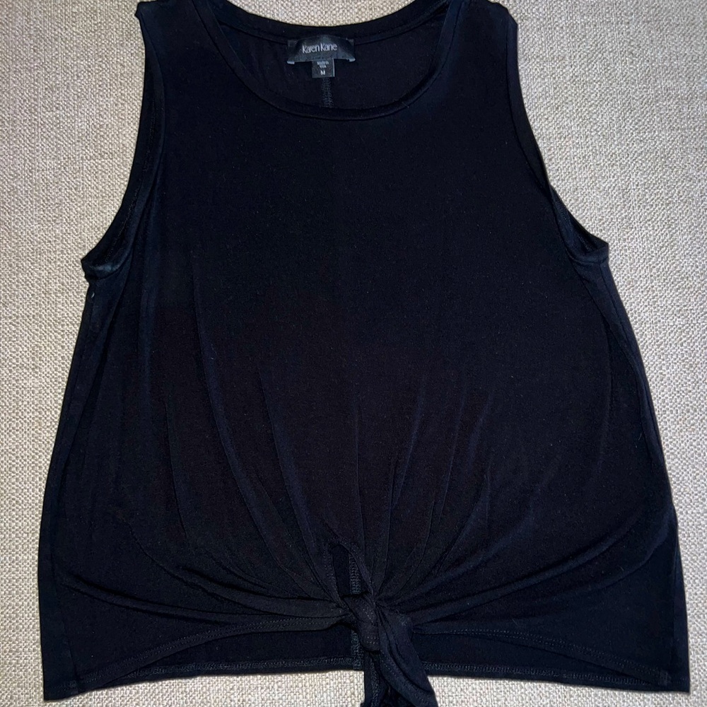 Karen Kane tie front sleeveless top, size medium